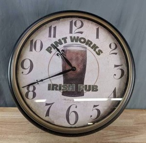 Pint Works Irish Pub Wall Clock  C