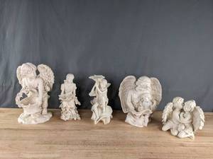 Collection of (5) Roman Decorative Angel Figurines X