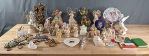 Large Assortment of Figurines - Boyds Bears & Friends, Cherished Teddies, Angels, Religious, Everlasting Friends, Jasmine Becket, and more X