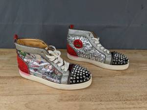 Christian Louboutin Mens High Top Sneakers Size Euro 43  K