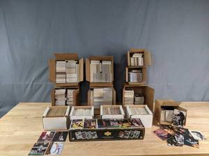 Large Sports Card Lot Basketball, Football, Baseball and some Elvis Shaq Boggs Pippen K