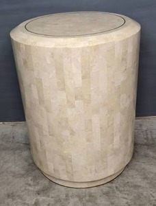 Round Stone Side Column Table X