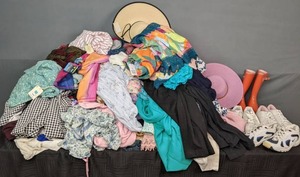 Collection of Various Sizes of Womens Clothing, Hats and Shoes by Michael Kors, Levi, Nike, LuLaRoe, Alegria, Fila, and More  X
