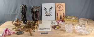 A Collection of Unique Home Decor Glass and Crystal, Duluth, MN, Knife River, Etc. X