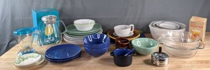 Assortment of Tableware, Pitcher, Bowls, Plates, and More K