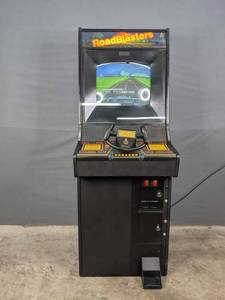 Vintage 1987 Atari Road Blasters Upright Arcade Video Game J