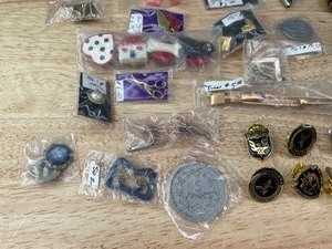 Huge Collection of Mens and Womens Jewelry and Accessories Earrings, Bracelets, Pins, Brooches, Cufflinks, Pendants and Much More (Super Bowl, Chicago Fire)  K