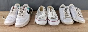 Nike Court Vision Tennis Womens Size 7 Shoes, Converse All Star Low Top Womens Size 7 Shoes and Nike Tennis Classic Womens Size 6 Shoes K