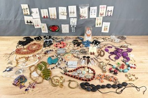 Collection of Costume & Beaded Jewelry Necklaces, Earrings, Bracelets, a Watch and More K