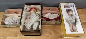 Four Collectible Dolls in Original Boxes by Seymour Mann, Madame Alexander and Edwin M. Knowles China Doll  K