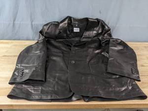 Mens Armani Leather Jacket Size 46 K