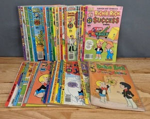 Collection of 31 The Richest Kid in The World Richie Rich Comic Books Jackie Jokers, Gems, Cash, Money World, Gold & Silver, Millions, Dollars and Cents, Etc. K