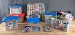 Assortment of Jolees By You Scrapbook Embellishments, Large Selection of Scotch Decorative Washi Tape, Spritz Twine, Glitter, Ribbon and More K