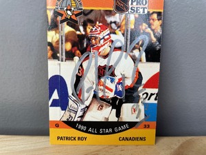 Patrick Roy Autographed 1990 Pro Set Hockey Card Montreal Canadiens NHL W