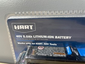 Brand New HART 40V 5.0Ah Battery Accessory, Lithium-Ion, on-Board Fuel Gauge O