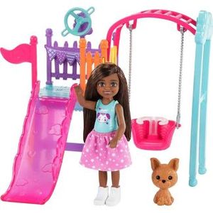 lot 72 image: Barbie Chelsea and Swingset Playset