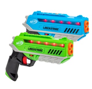 lot 82 image: Nerf Laser Strike 2-Player Laser Tag Blaster Set