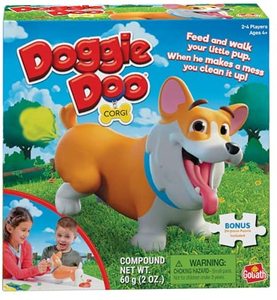 lot 130 image: Doggie Doo Corgi Game - Unpredictable Action - Feed The Doggie and Collect His Doo to Win