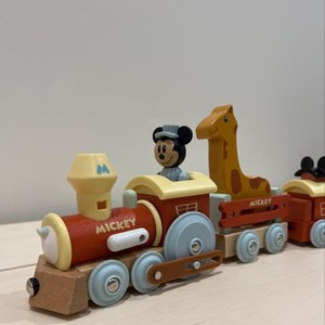 lot 93 image: Disney Mickey Mouse Wood Train