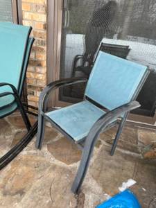 Outdoor Chairs 2 Sitting, 2 Rocking
