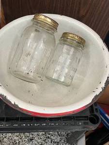 Vintage Mason Jars and Serving Bowls
