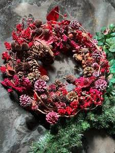 Three Wreaths Spring, Fall, and Christmas