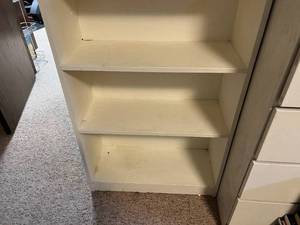 White 4-Shelf Bookcase