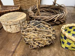 Vintage Laundry Basket, Weaved Purse, Baskets with Handles and More
