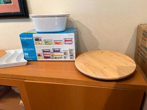 New 38-Piece Snapware Set, Relish Dish, Bakeware, Lazy Susan