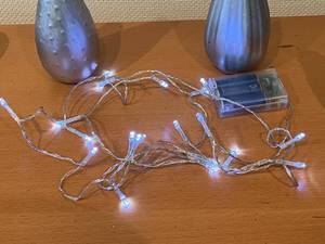 Silver Holiday Vases and Working Lights