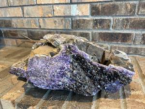 Raw Amethyst Crystal Statement Piece