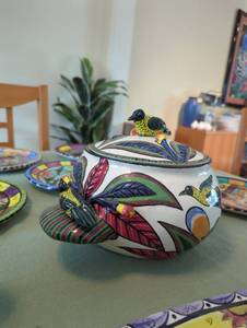 Zimbabwe Terracotta Dinnerware  - Signed by Artist