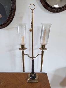 lot 30 image: Vintage Dual Light Candelabra