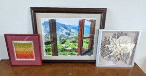 lot 33 image: Three Pieces Of Framed And Signed Artwork