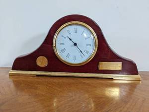 lot 35 image: Personalized Mantle Clock