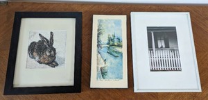 lot 36 image: Three Pieces Of Artwork