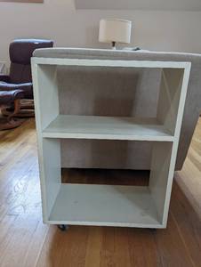 lot 62 image: Rolling Book Shelf