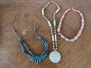 lot 68 image: 3 Stone Necklaces
