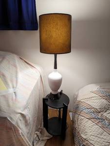 lot 97 image: Lamp And Table