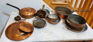 lot 118 image: Copper Cookware