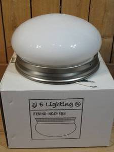 9 Flush Mount  Brushed Nickel