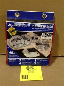 Avanti Pro  8 in. x 24-Tooth Stacked Dado Saw Blade Set