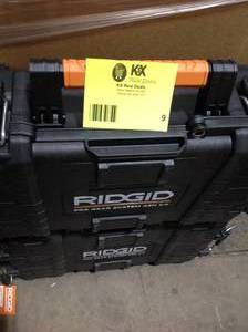 RIDGID  2.0 Pro Gear System Power Tool Case Lot of 2 Customer returns Review all pictures