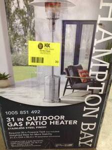 Hampton Bay  48000 BTU Stainless Steel Patio Heater Customer returns Review all pictures