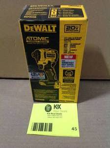 DEWALT  ATOMIC 20V MAX Cordless Brushless Compact 14 in. Impact Driver (Tool Only) Customer return Review all pictures