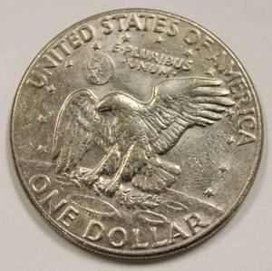 1974 President Eisenhower Apollo 11 Moon Landing One Dollar