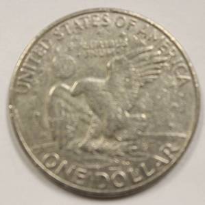 1972 President Eisenhower Apollo 11 Moon Landing One Dollar