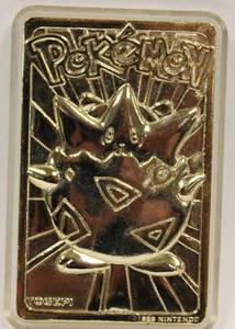 1999 Pokemon TOGEPI 23K Gold Plated Card