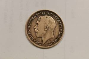 1919 King Georgivs V United Kingdom One Penny Bronze Coin Rare Find