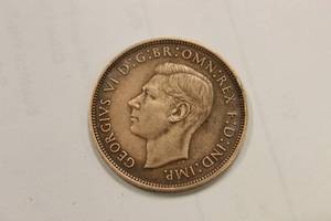 1938 King George VI, One Penny Bronze Large Coin